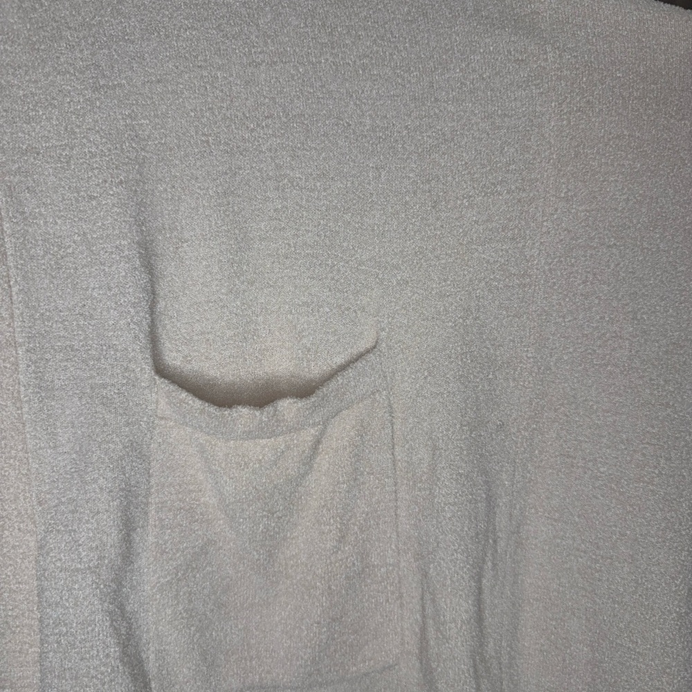 Barefoot Dreams Short-Sleeve Cozy Cream Cardigan - Picture 7 of 7